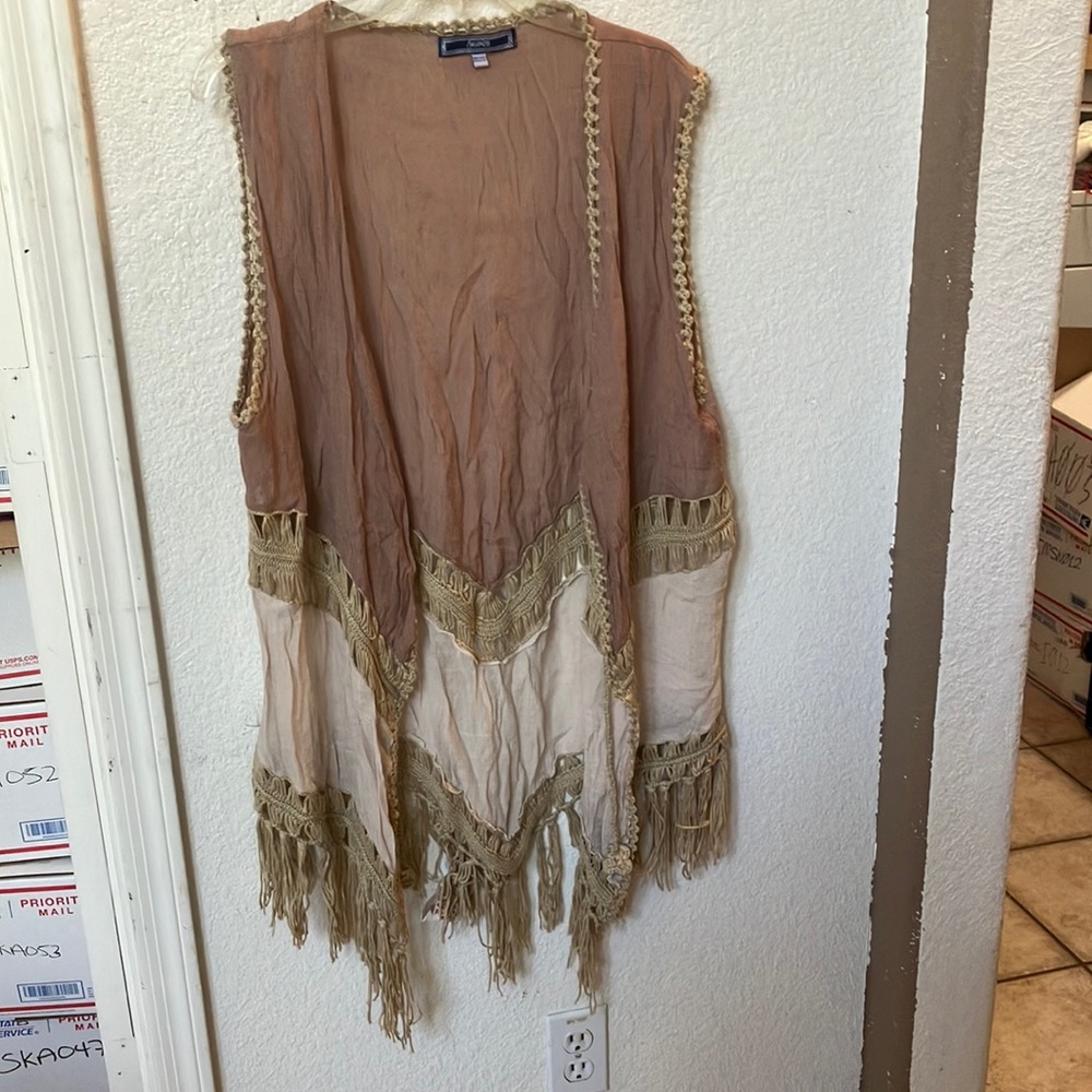 FINAL MARKDOWN Highness boho style vest one size fits most